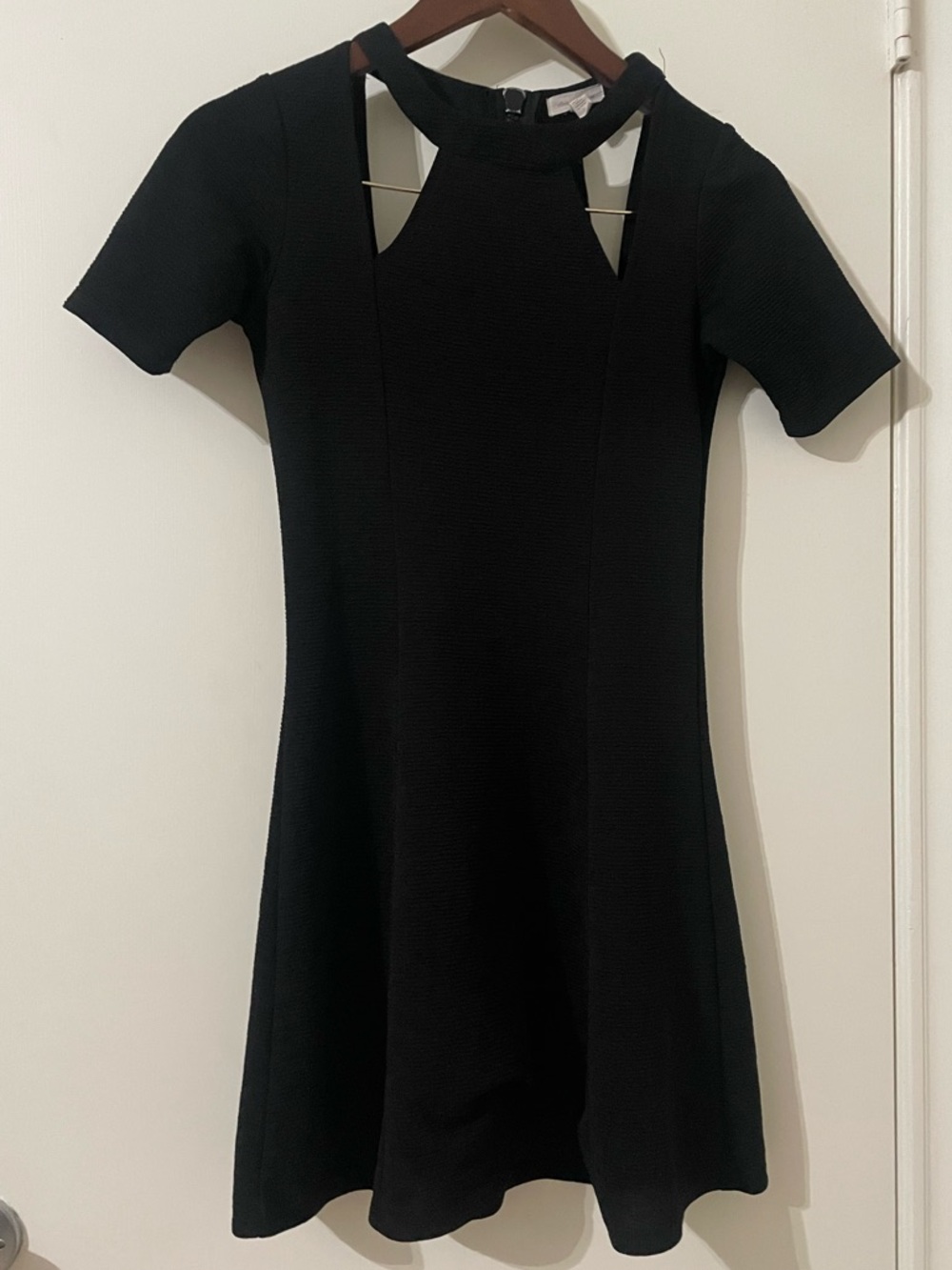 Silence + Noise Urban Outfitters Black Cutout Mini Skater Dress Size S